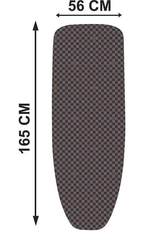 King Xxl(165X56 CM) Gri Ütü Masası Kılıfı (ÜTÜ MASASI &AKSESUARLARI, EV GEREÇLERİ,EV TEKSTİLİ)