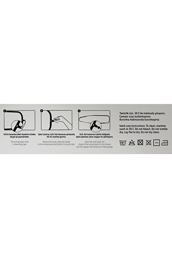 EXTRA SÜNGERLİ Nano Agri Ütü Masası Kılıfı Örtüsü-bezi (ütü Masası &aksesuarları, Ev Gereçleri