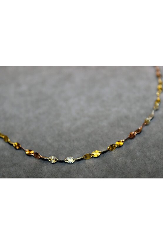 3 Renk Italyan Zincir Kolye