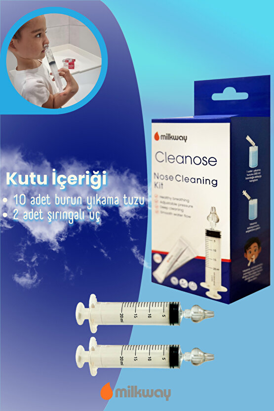 Cleanose Burun Yıkama Kiti 2 Adet 20 ml Şırınga