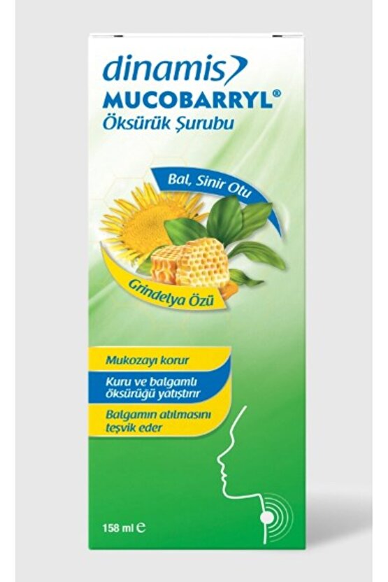 Dinamis Mucobarryl Grindelya Özlü Şurubu 158 Ml 8680763082530