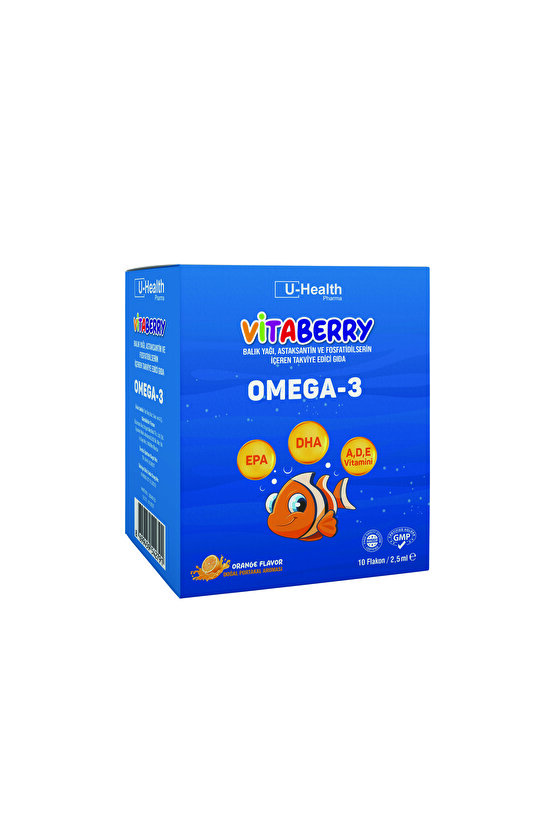 OMEGA-3 BALIK YAĞI PORTAKAL AROMALI FLAKON 10LU