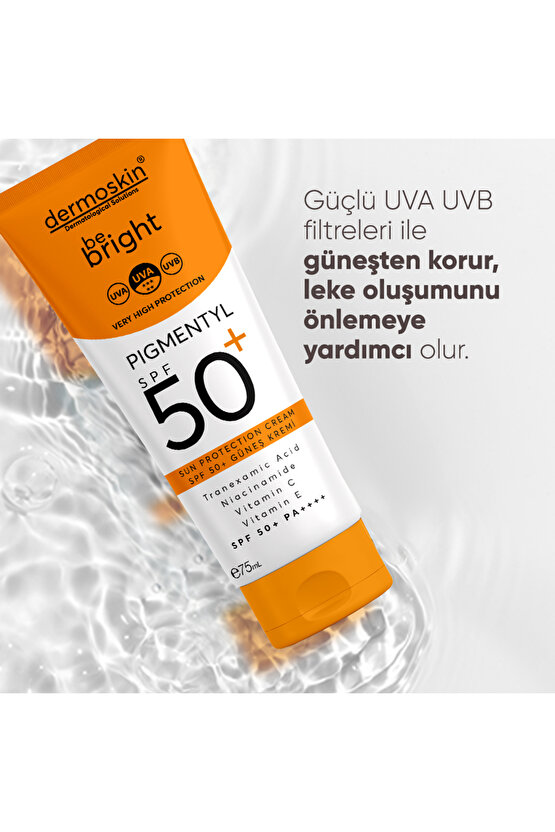 2li Be Bright Pigmentyl SPF 50+ | UVA & UVB Koruyucu | Leke Karşıtı Güneş Kremi | 75+75 ml