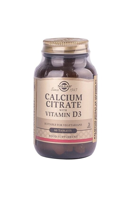 Calcium Citrate with Vitamin D3 60 Tablet