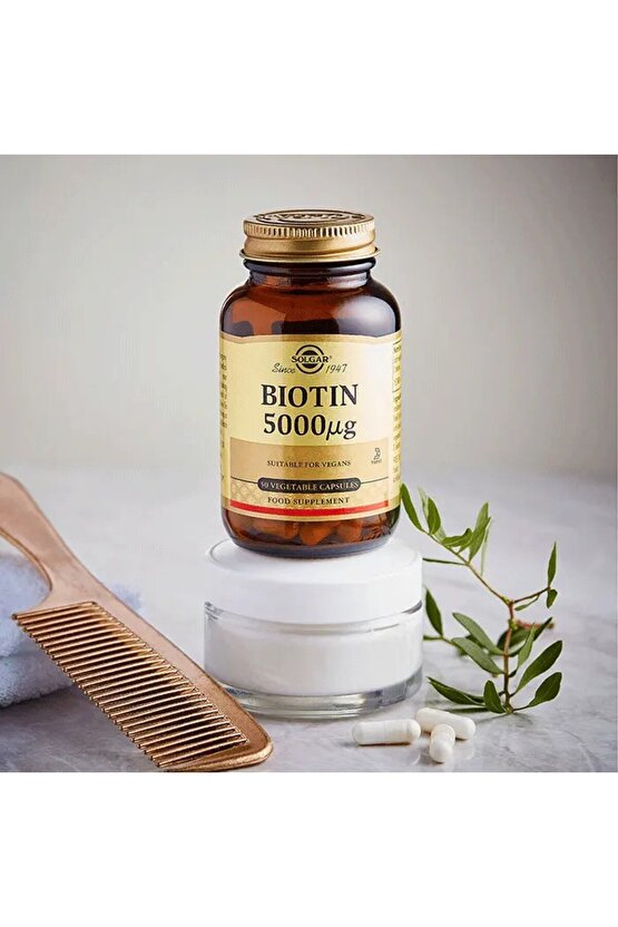 Biotin Bitkisel Kapsül 5000 Mcg 50 Kapsül