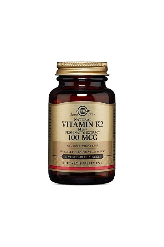 Vitamin K 100mcg 50 Vegi Kapsül