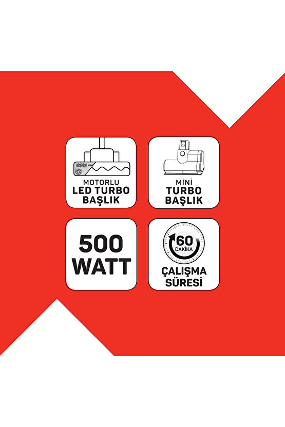 MagiClean Flex Dikey Şarjlı Süpürge Siyah - AR4209