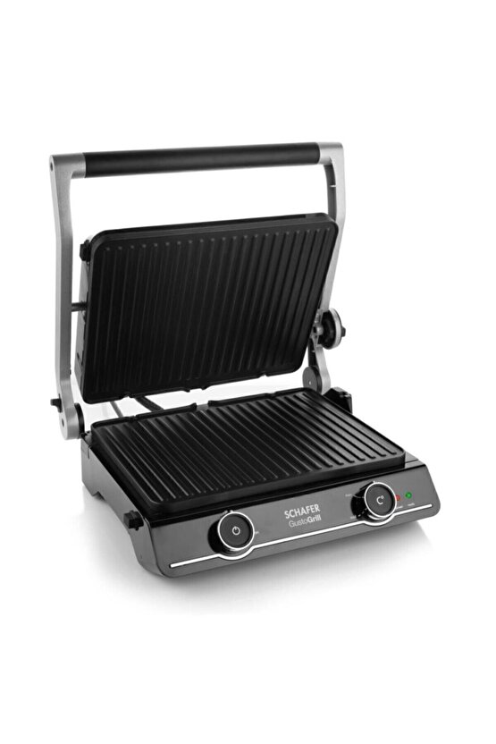 Gusto Grıll Izgara & Tost Makinesi - Siyah