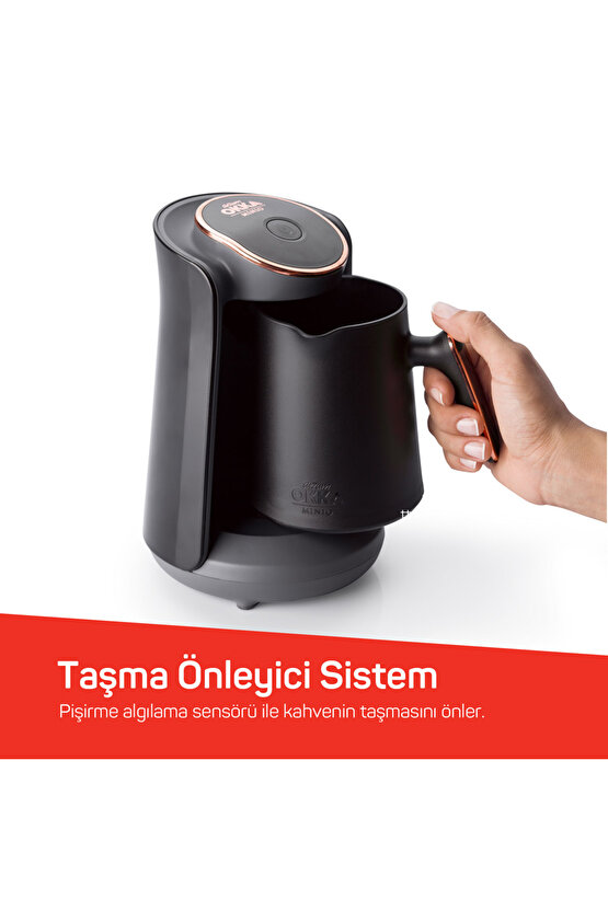 Okka Minio Türk Kahvesi Makinesi 4 Fincan Kapasiteli Okyanus - OK004-O