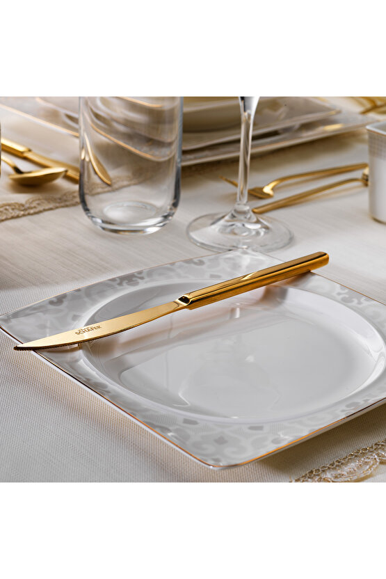 Glamor Point Yemek Takımı 60 Parça-Beyaz