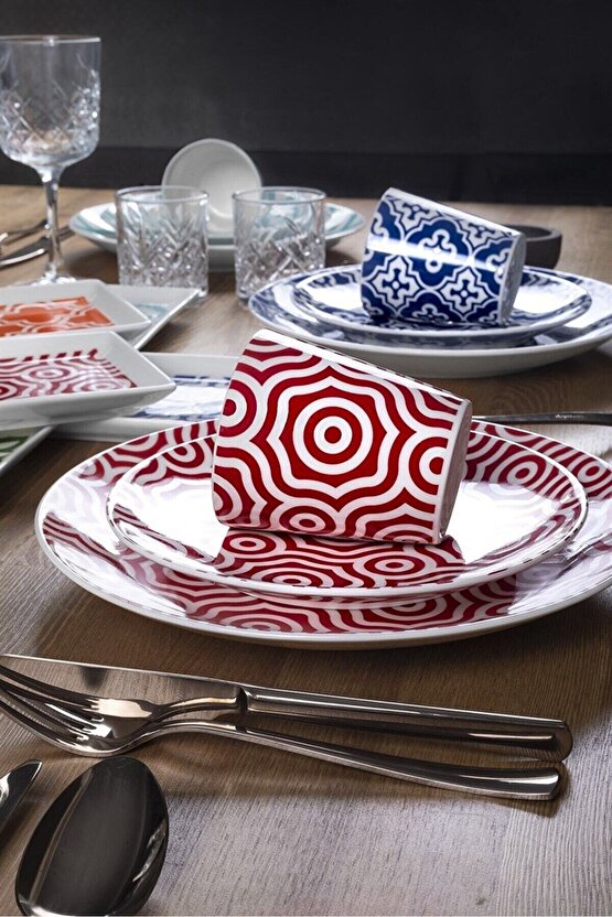 Casablanca 24 Parça İkram Set - 6 Renk