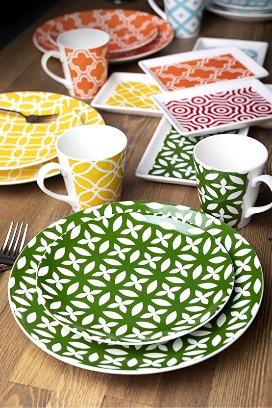 Casablanca 24 Parça İkram Set - 6 Renk