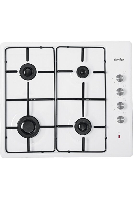 3011-lpgli 4 Gözlü Set Üstü Ocak Beyaz