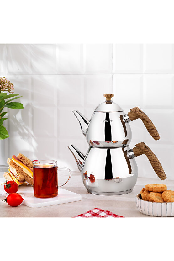 Tea Chef Küçük Boy Çaydanlık Takımı 4 Parça-Kahve