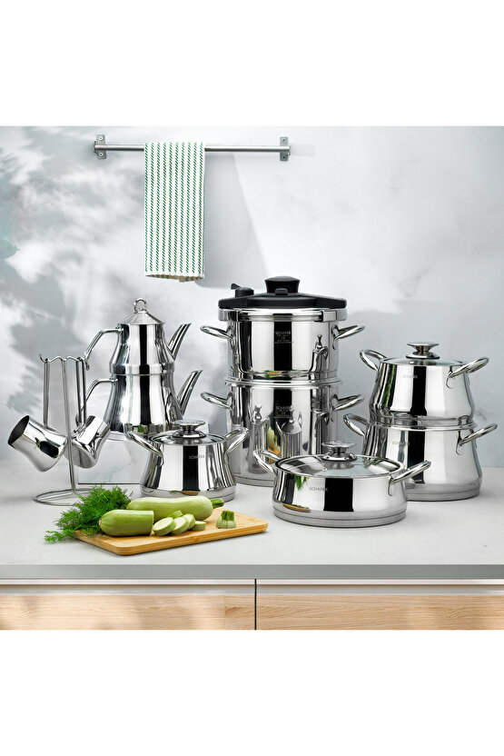 Caldron Çelik Çeyiz Seti 18 Parça-ınox