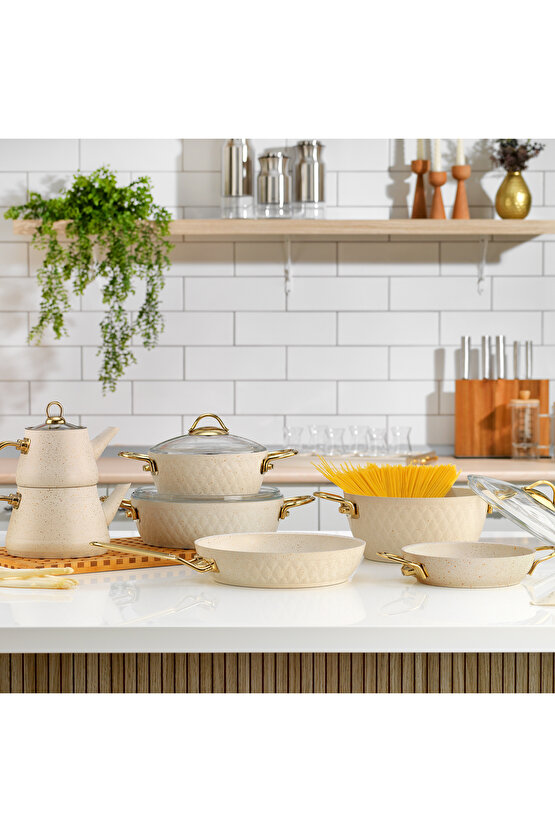 New Range Çeyiz Seti 11 Parça-Beyaz