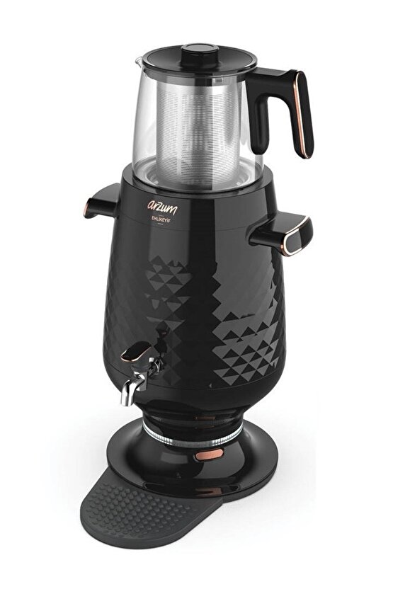 Ehlikeyf Semaver Çaycı 3.5L Elektrikli Siyah - AR3083