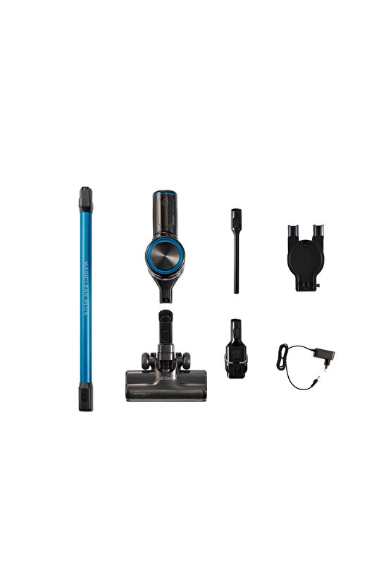 Magiclean Plus Dikey Şarjlı Süpürge BLDC Motor 300W Mavi - AR4207-M