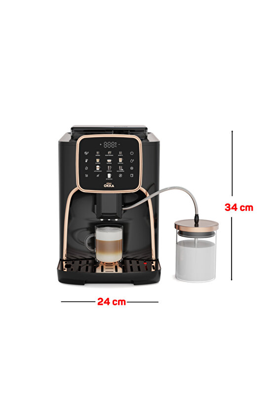 Okka Espresso Pro M Tam Otomatik Espresso Makinesi Bakır - OK0028-04