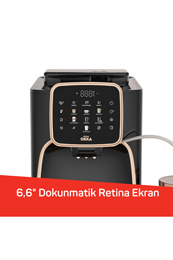 Okka Espresso Pro M Tam Otomatik Espresso Makinesi Bakır - OK0028-04