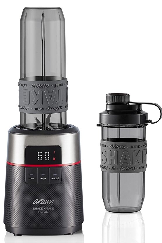 ShakeN Take Dream Kişisel Smoothie Blender 500W 570ml ve 400ml Şişe Siyah - AR1148