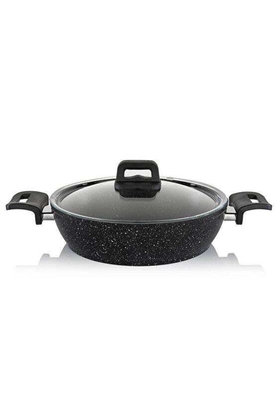 Savor Yanmaz Yapışmaz 7 Parça Siyah Tencere Seti