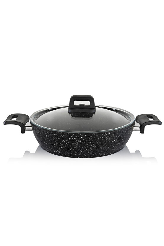 Savor Yanmaz Yapışmaz 7 Parça Siyah Tencere Seti