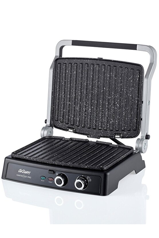 Kantintost Pro Izgara Ve Tost Makinesi 6 Dilim Kapasiteli 2000W Inox - AR2044-INX