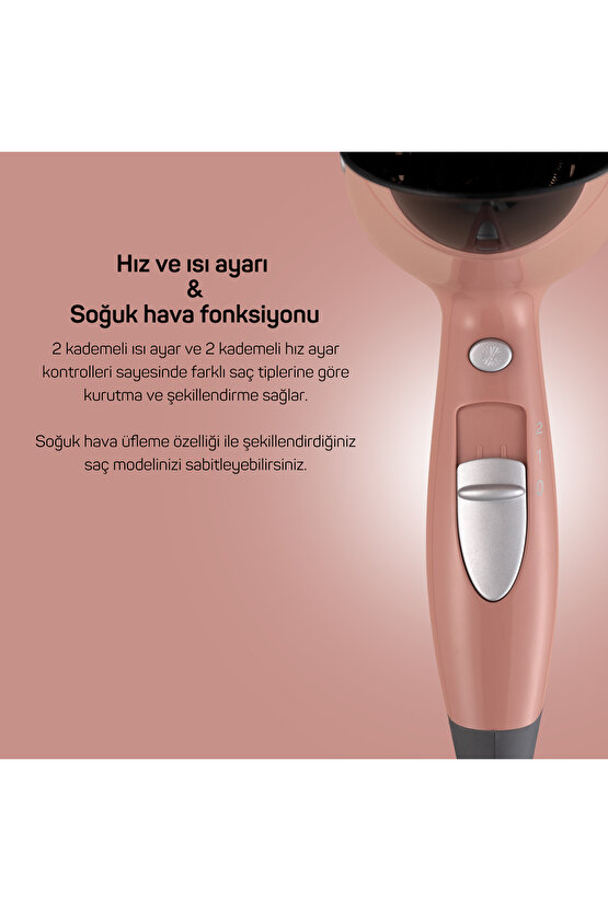 Senfony Color Saç Kurutma Makinesi 2000W Akşam Güneşi - AR5014