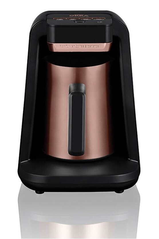 Okka Rich Spin M Çelik Cezveli Sütlü Türk Kahve Makinesi 5 Fincan Kapasiteli Bakır - OK0012OK0018