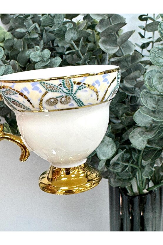 Adrian 6 Kişilik Porselen Fincan Takımı 90 Ml TKEBT TEK RENK