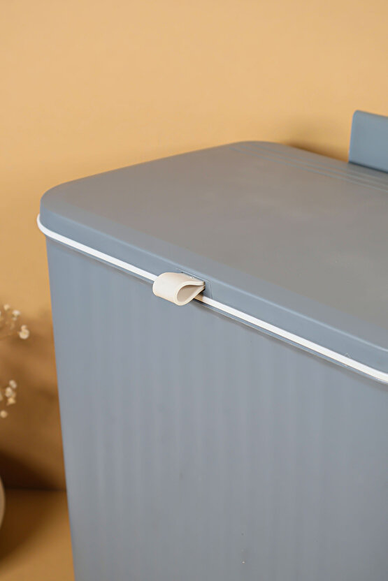 Gri Kapaklı 50 Lt Çöp Kovası – Modern Tasarım, Kokuyu Hapseden, Dayanıklı Plastik