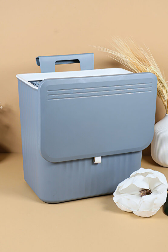 Gri Kapaklı 50 Lt Çöp Kovası – Modern Tasarım, Kokuyu Hapseden, Dayanıklı Plastik