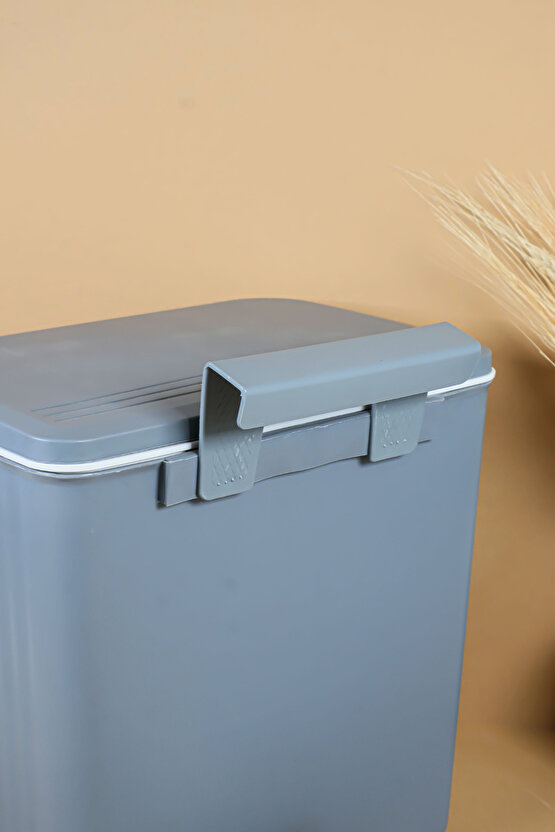 Gri Kapaklı 50 Lt Çöp Kovası – Modern Tasarım, Kokuyu Hapseden, Dayanıklı Plastik