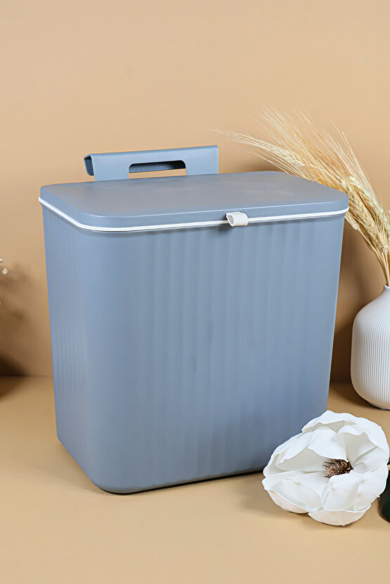 Gri Kapaklı 50 Lt Çöp Kovası – Modern Tasarım, Kokuyu Hapseden, Dayanıklı Plastik