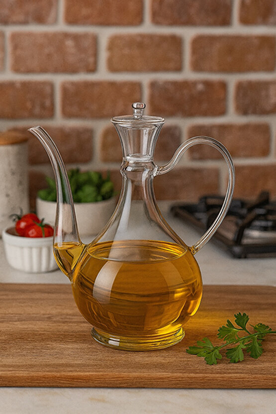 750 ml Cam Yağdanlık – Şık ve Dayanıklı Tasarım