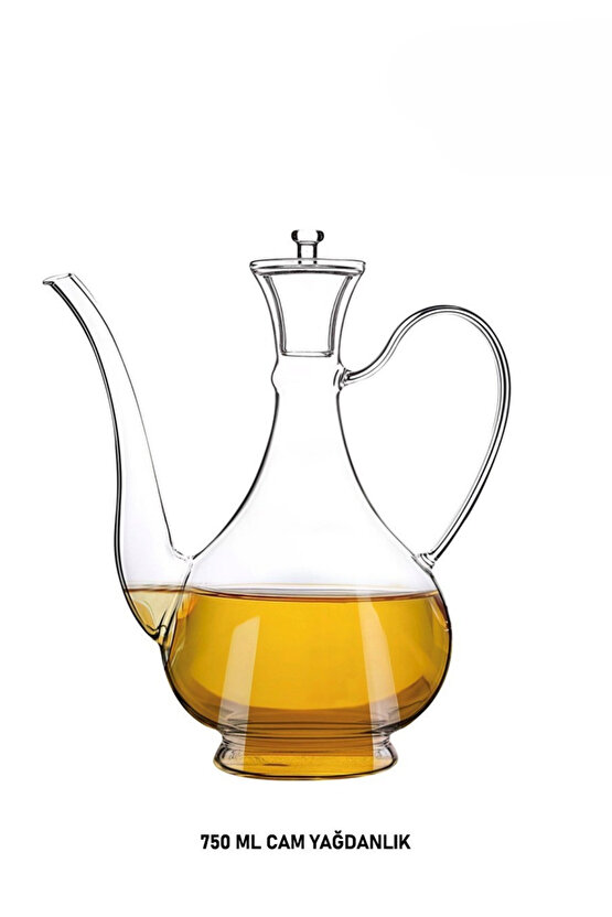 750 ml Cam Yağdanlık – Şık ve Dayanıklı Tasarım