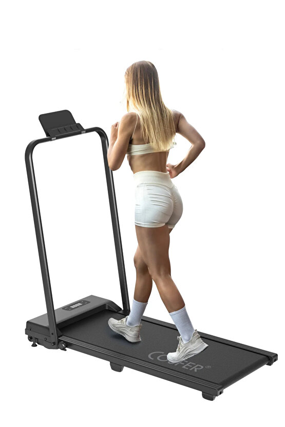 Güçlü 2 Hp Yürüyüş Ve Koşu Bandı Katlanabilen 130 Kilo Taşıma Kapasiteli 1-12 Km Hız Kumandalı