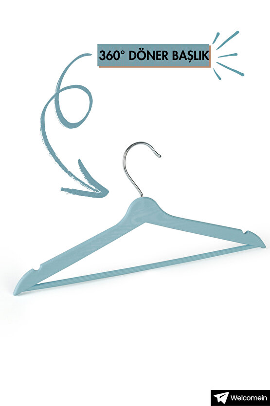 12li Ahşap Görünümlü Kaymaz Çentikli Bebek Ve Çocuk Askı, Sevimli Kıyafet Ve Elbise Askısı 12 Adet