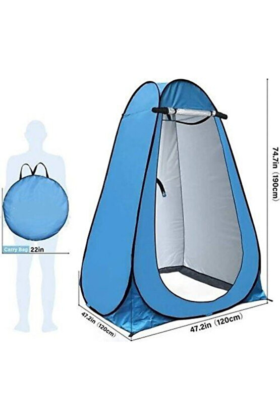 Kamp Alanı Plaj Duş Giyinme Çadırı Wc Portatif Fotoğrafçı Prova Kabini