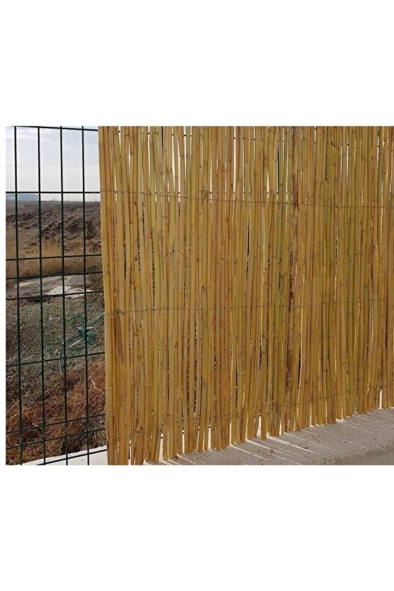 Kamış Çit Hasır Çit 1x4,5 Metre Eni 1 Metre Uzunluk 4,5 Metre