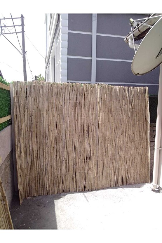 Kamış Çit 1 Metre X 1 Metre Balkon Çiti, Eber Gölünden Bambu Çit, Bahçe Çiti Ve Gölgelik