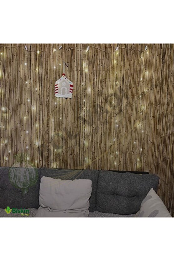 Doğal Kamış Hasır Çit 1 Metre x 1 Metre Balkon Çiti, Hasır Bambu Çit, Bahçe Çiti ve Gölgelik