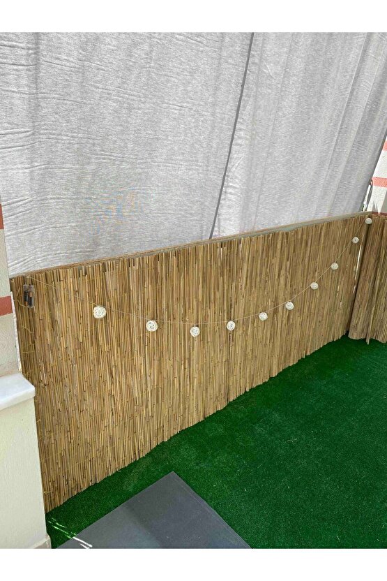 Doğal Kamış Hasır 80 Cm X 3 Metre Doğal Bambu Çit,balkon Çiti,gölgelik