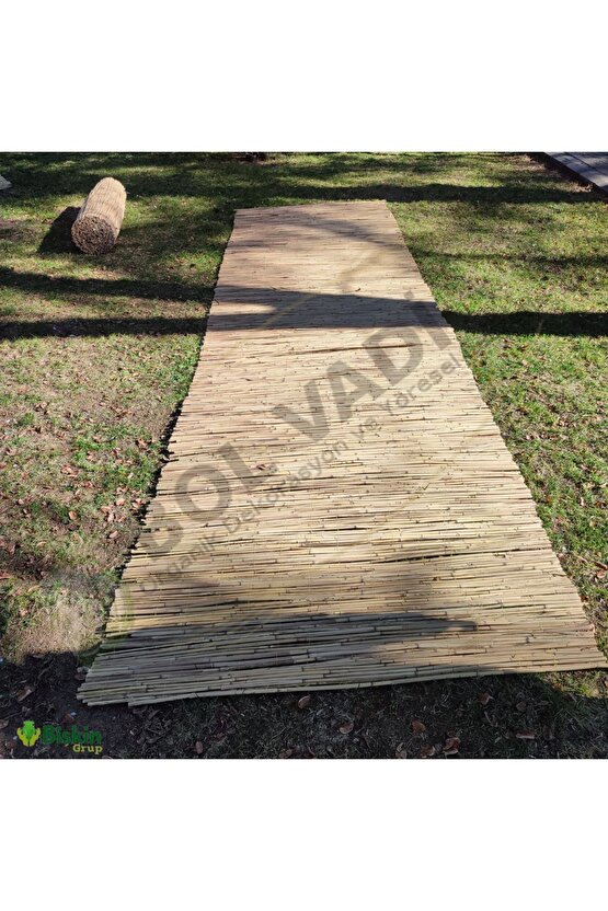 120cm X 200cm Afyonkarahisardan Misina Ipli Doğal Bambu Kamış Çit,bahçe Çiti,hasır Çit, Gölgelik