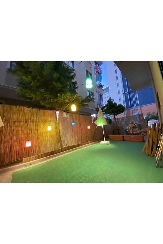 1m X 5m Hasır Kamış Çit Bambu Gölgelik Bahçe Dekor Misina Örgü Kamış Hasır Doğal