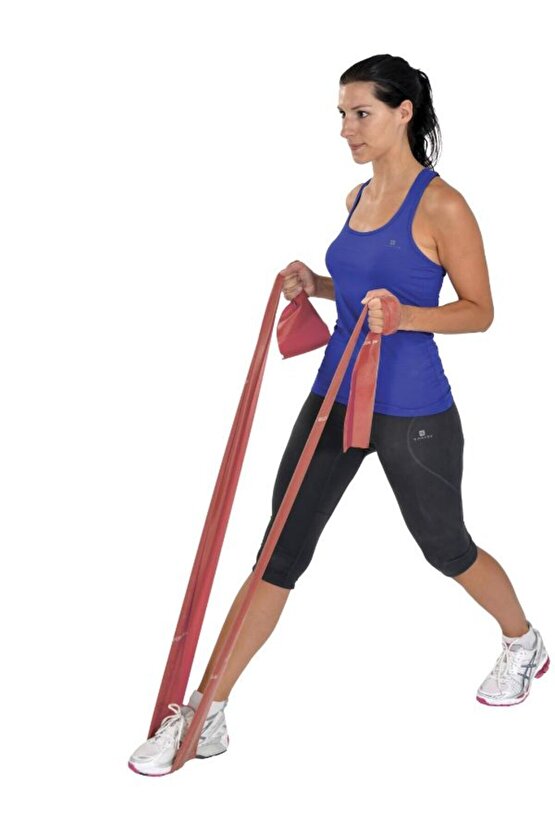Pilates & Yoga Egzersiz Bandı , Theraband Kırmızı Renk 1.5 Mt