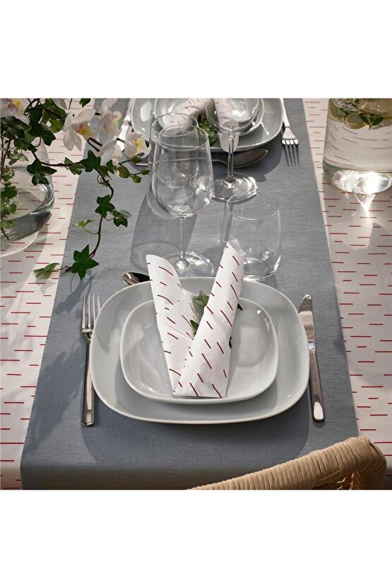 Snökrabba Peçete Kırmızı-Beyaz 33X33 Cm 30 Adet 30561513