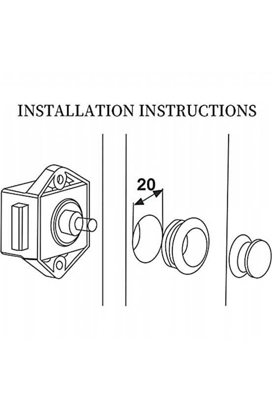 Karavan Kapı Dolap Çekmece Mobilya Yat Gemi Tekne Kilidi Krom Küçük