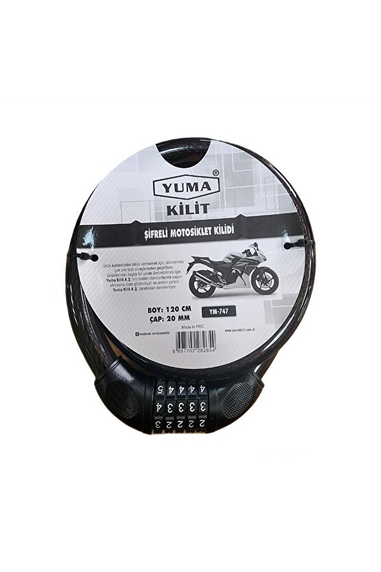 ŞİFRELİ MOTOSİKLET KİLİDİ  747